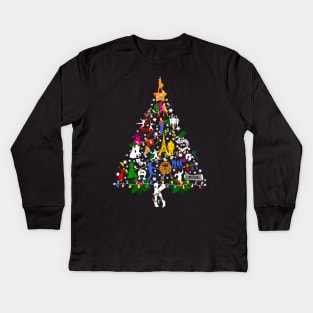 Ugly Broadway Christmas Tree Kids Long Sleeve T-Shirt